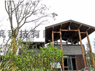 萬科民宿度假村別墅封頂，接待中心施工中